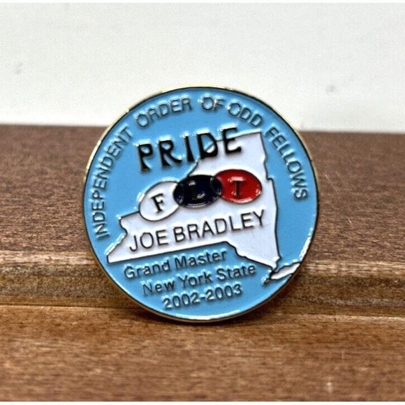 Other - FLT Grand Master New York State Joe Bradley Pride Order of Odd Fellows Hat Pin